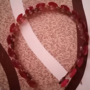 Red and Brown headband